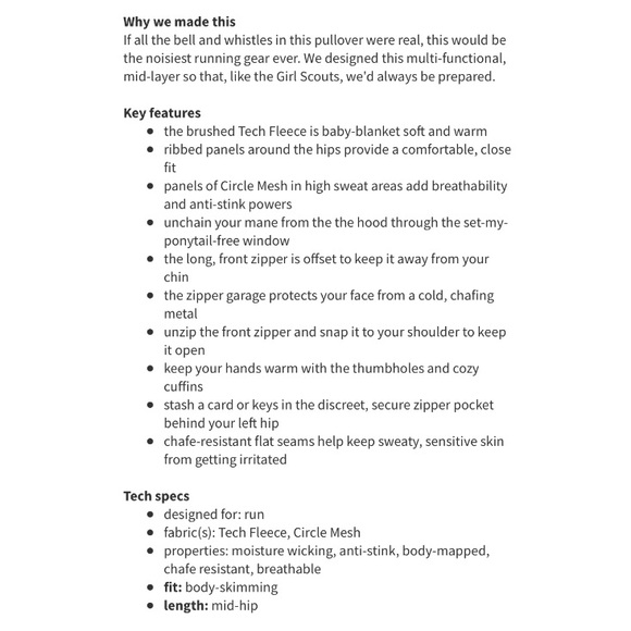 Lululemon Rare Run For It Pullover Size 6 - Picture 11 of 14